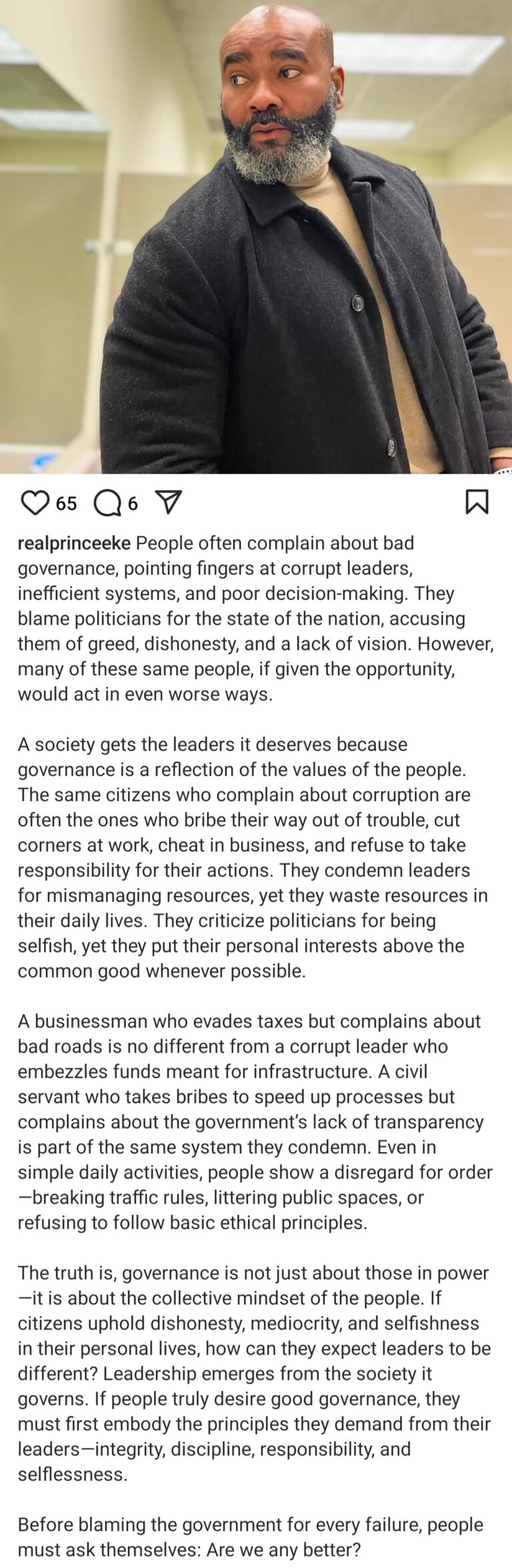 “Many people who complain about the government will take worse behaviors,” said Prince Ek.