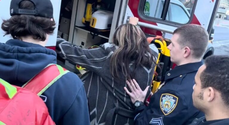 Wendy Williams is picked up by ambulance after begging for help from New York window