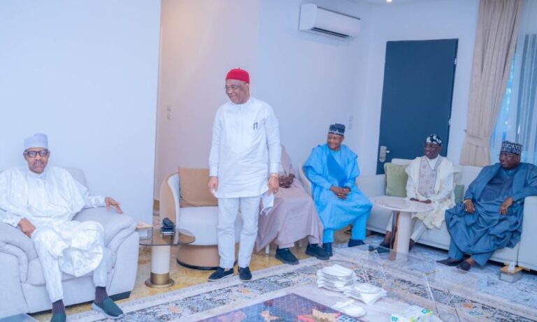 Buhari tells APC Govs’ former president thanks Tinubu for renovating his house