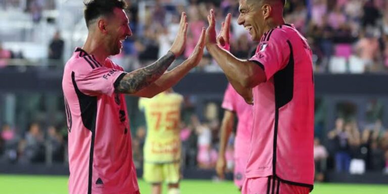 Luis Suarez and Lionel Messi work together to own a football club