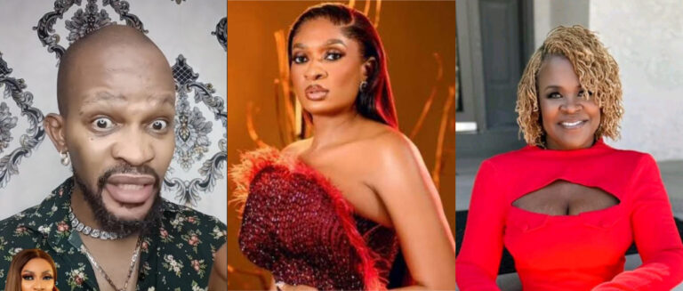 “I’m wrong” – Uche Maduagwu Begs May May Edochie, retracting support for Yinka Theisen