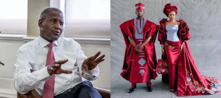 Aliko Dangote delivered a heartfelt speech at the wedding of Mr. Eazi and Temi Otedola in Iceland