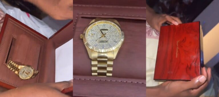 Woman Gift Husband ₦12 Million Gold Wrists as Wedding Surprise