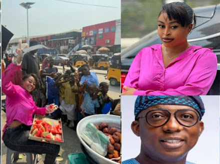 Pretty actress Sarah Martins apologizes to Lagos government for cooking for poor people in public